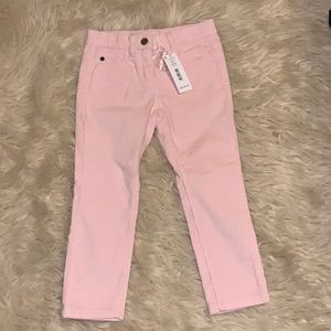 Jacadi light pink corduroy, skinny leg pants, 3T